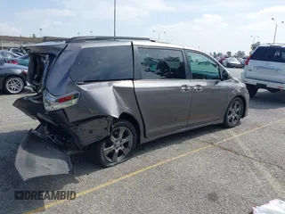2015 Toyota Sienna SE with VIN 5TDXK3DCXFS680767, listed as a IAAI auction lot 42237107 with 105,912 mi miles and . Bid and sale history available at DreamBid. Image 4.
