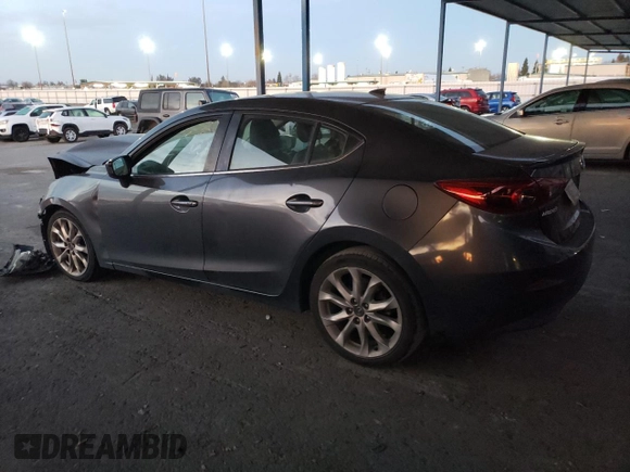 2015 Mazda 3 S Grand Touring with VIN JM1BM1W30F1240804, listed as a Copart auction lot 47406955 with Not Provided miles and Salvage Title. Bid and sale history available at DreamBid. Image 2.