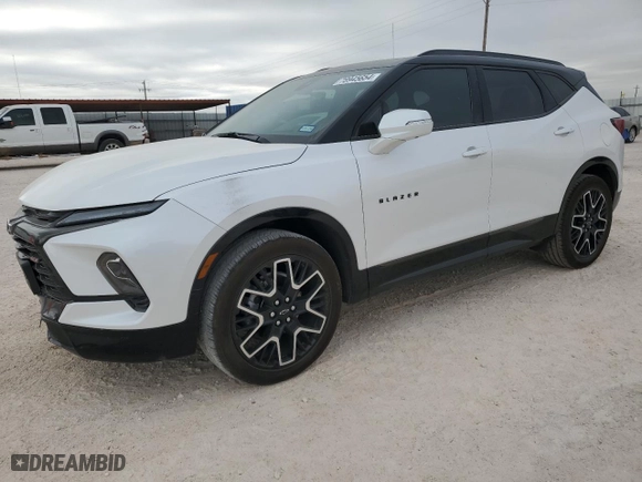 2024 Chevrolet Blazer RS with VIN 3GNKBERS0RS210096, listed as a Copart auction lot 78945654 with 5,127 mi miles and Salvage Title. Bid and sale history available at carsss.com. Image 1.