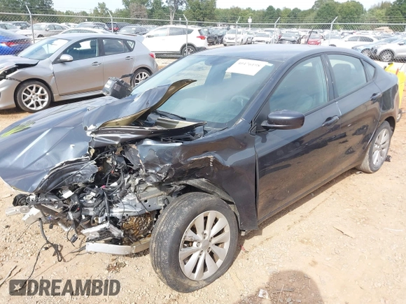 2014 Dodge Dart SXT with VIN 1C3CDFBB2ED803321, listed as a IAAI auction lot 41357924 with 1 mi miles. Bid and sale history available at carsss.com. Image 2.