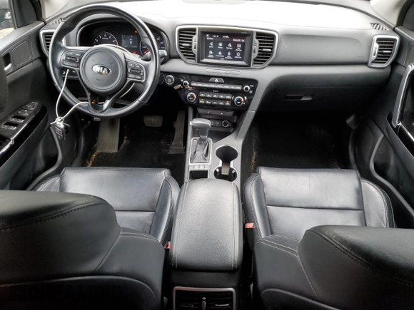 2019 Kia Sportage EX with VIN KNDPNCACXK7542002, listed as a Copart auction lot 53249515 with 110,708 mi miles and Salvage title. Bid and sale history available at DreamBid. Image 8.