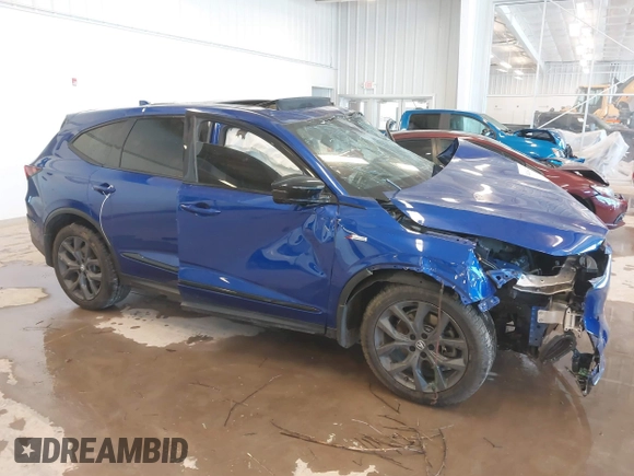 2022 Acura MDX w/A-Spec Package with VIN 5J8YE1H02NL030011, listed as a IAAI auction lot 41240222 with 1 mi miles. Bid and sale history available at carsss.com. Image 11.