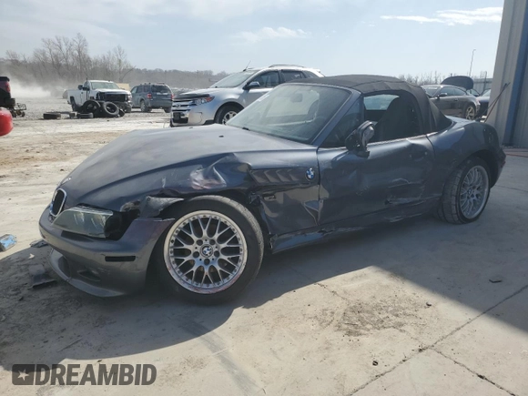 2000 BMW Z3 2.8 with VIN 4USCH3348YLF43514, listed as a Copart auction lot 49419295 with 139,107 mi miles and Salvage title. Bid and sale history available at DreamBid. Image 1.
