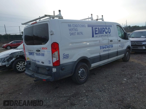 2016 Ford Transit Cargo with VIN 1FTYE9ZM8GKB22179, listed as a IAAI auction lot 41293587 with 105,232 mi miles and . Bid and sale history available at carsss.com. Image 4.