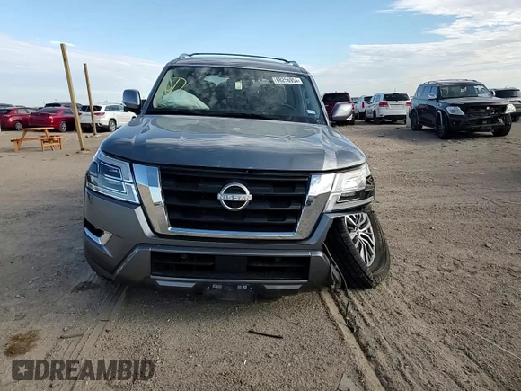 2022 Nissan Armada SL with VIN JN8AY2BD0N9675668, listed as a Copart auction lot 68256954 with 35,908 mi miles and Salvage Title. Bid and sale history available at carsss.com. Image 11.