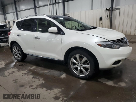 2014 Nissan Murano S with VIN JN8AZ1MUXEW403716, listed as a Copart auction lot 46852465 with 112,766 mi miles and Salvage Title. Bid and sale history available at carsss.com. Image 4.