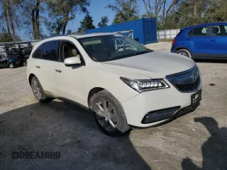 2015 Acura MDX Advance/Entertainment Pkg with VIN 5FRYD3H84FB002247, listed as a Copart auction lot 47773735 with 175,689 mi miles and Salvage Title. Bid and sale history available at carsss.com. Image 4.
