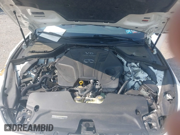 2022 Infiniti Q60 Red Sport 400 with VIN JN1FV7LL9NM680171, listed as a IAAI auction lot 42356846 with 36,248 mi miles and . Bid and sale history available at DreamBid. Image 10.