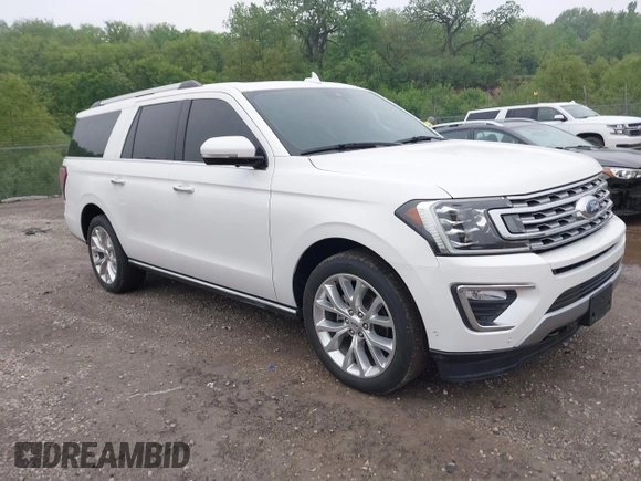 2019 Ford Expedition Max Limited with VIN 1FMJK2AT9KEA07159, listed as a IAAI auction lot 42297063 with 80,075 mi miles and . Bid and sale history available at DreamBid. Image 1.