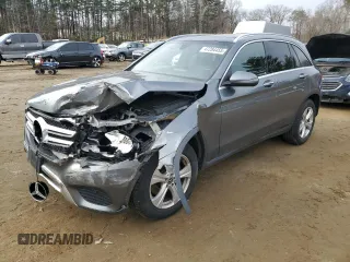 2018 Mercedes-Benz GLC with VIN WDC0G4KB9JV021476, listed as a Copart auction lot 47284455 with 106,399 mi miles and Salvage Title. Bid and sale history available at carsss.com. Image 1.