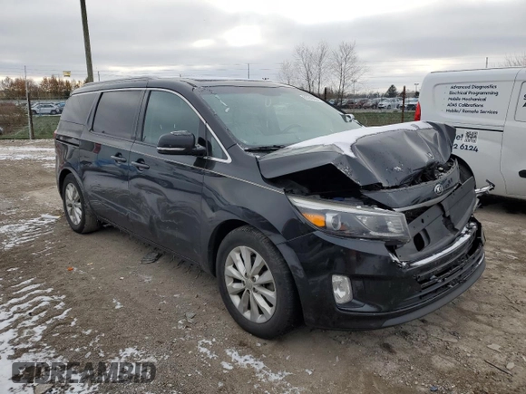 2015 Kia Sedona SX with VIN KNDMC5C13F6022249, listed as a Copart auction lot 83249054 with 0 mi miles and Clean Title. Bid and sale history available at carsss.com. Image 4.