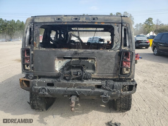 2005 Hummer H2 SUV with VIN 5GRGN23U15H103395, listed as a Copart auction lot 48888895 with 0 mi miles and Non Repairable. Bid and sale history available at carsss.com. Image 6.