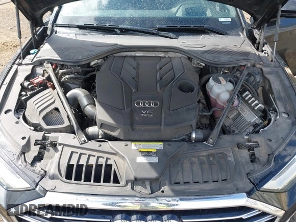 2019 Audi A8 L with VIN WAU8DAF84KN019115, listed as a IAAI auction lot 41856931 with 84,387 mi miles. Bid and sale history available at carsss.com. Image 10.