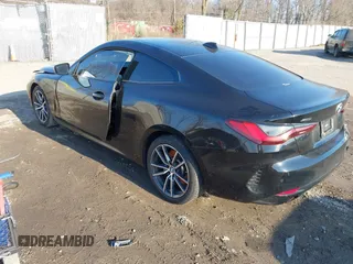 2022 BMW 4 Series 430i xDrive with VIN WBA73AP07NCJ63605, listed as a IAAI auction lot 41685409 with 40,254 mi miles and . Bid and sale history available at carsss.com. Image 3.