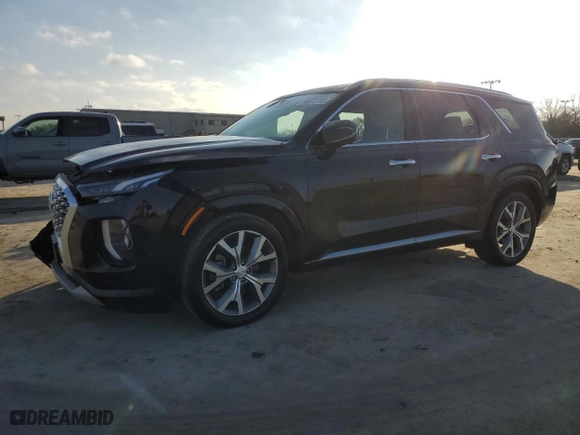 2021 Hyundai Palisade Limited with VIN KM8R54HE0MU211192, listed as a Copart auction lot 46872705 with 33,592 mi miles and Salvage Title. Bid and sale history available at carsss.com. Image 1.