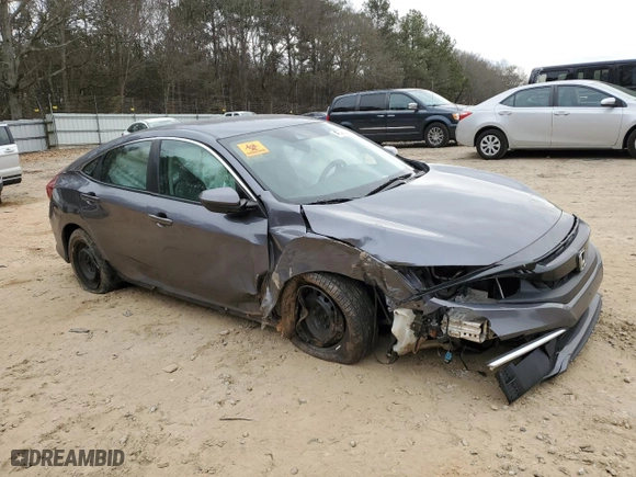 2020 Honda Civic Sedan LX with VIN 2HGFC2F66LH581739, listed as a Copart auction lot 42097625 with 55,606 mi miles and Salvage Title. Bid and sale history available at carsss.com. Image 4.