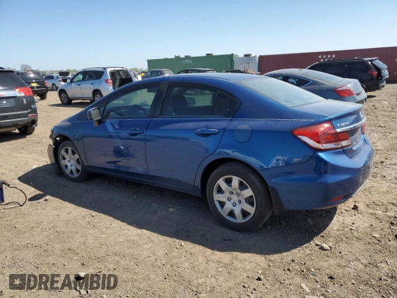 2015 Honda Civic LX with VIN 2HGFB2F57FH558226, listed as a Copart auction lot 54951525 with Not provided miles and Salvage title. Bid and sale history available at DreamBid. Image 2.