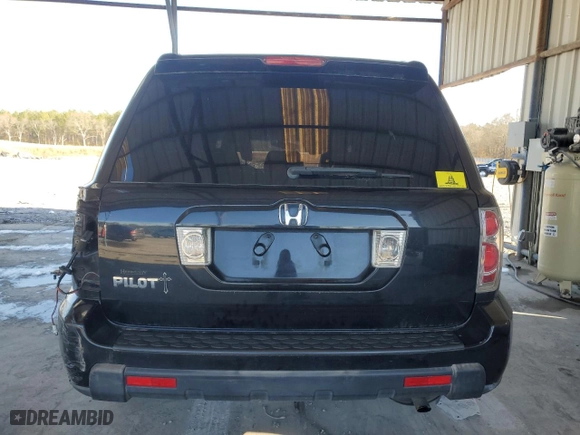 2007 Honda Pilot EX-L with VIN 5FNYF28587B031666, listed as a Copart auction lot 48123895 with 0 mi miles and Salvage Title. Bid and sale history available at carsss.com. Image 6.