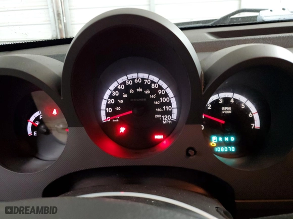 2009 Dodge Nitro SE with VIN 1D8GT28K69W527432, listed as a Copart auction lot 72401114 with 108,070 mi miles and Salvage Title. Bid and sale history available at carsss.com. Image 9.