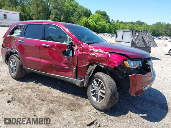 2019 Jeep Grand Cherokee Limited with VIN 1C4RJEBG0KC656728, listed as a IAAI auction lot 42303218 with 107,544 mi miles and . Bid and sale history available at DreamBid. Image 1.