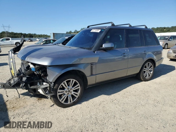 2012 Land Rover Range Rover HSE Lux with VIN SALMF1D46CA363185, listed as a Copart auction lot 63715095 with 151,154 mi miles and Salvage title. Bid and sale history available at DreamBid. Image 1.