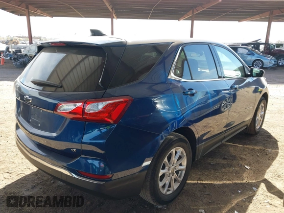 2020 Chevrolet Equinox LT with VIN 3GNAXKEV8LL227287, listed as a IAAI auction lot 41549912 with 27,855 mi miles and . Bid and sale history available at carsss.com. Image 4.