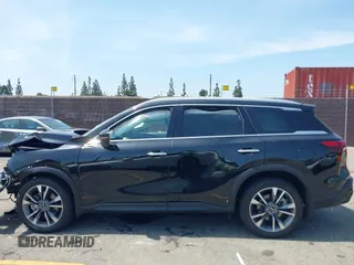 2023 Infiniti QX60 Luxe with VIN 5N1DL1FR2PC332501, listed as a IAAI auction lot 42486078 with 5,842 mi miles and . Bid and sale history available at DreamBid. Image 14.