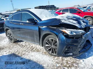 2023 Infiniti QX55 Luxe z VIN 3PCAJ5JR2PF114136, wystawiony jako IAAI lot #41395653 z przebiegiem Nie podano mil oraz . Historia ofert i sprzedaży dostępna na DreamBid. Obrazek 1.