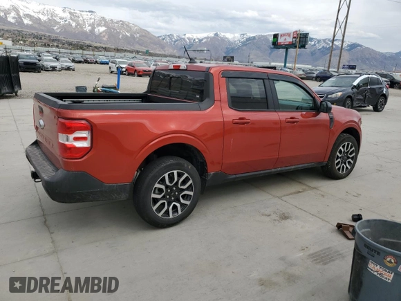 2024 Ford Maverick LARIAT with VIN 3FTTW8M32RRA52225, listed as a Copart auction lot 50635515 with 16,024 mi miles and Salvage Title. Bid and sale history available at carsss.com. Image 3.