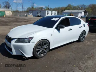 2014 Lexus GS 350 with VIN JTHBE1BL5E5038808, listed as a IAAI auction lot 41986207 with 181,659 mi miles. Bid and sale history available at carsss.com. Image 2.