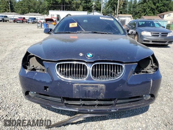 2007 BMW 5 Series 530xi with VIN WBANN73567CN04968, listed as a Copart auction lot 61217315 with 98,153 mi miles and Salvage title. Bid and sale history available at DreamBid. Image 5.