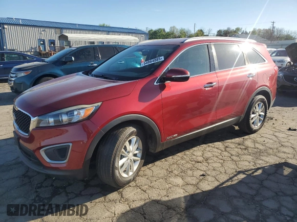 2016 Kia Sorento LX with VIN 5XYPGDA59GG162807, listed as a Copart auction lot 54864885 with 105,950 mi miles and Clean Title. Bid and sale history available at carsss.com. Image 1.