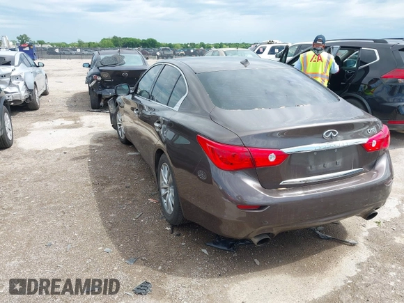 2017 Infiniti Q50 Sport with VIN JN1EV7AP1HM738098, listed as a IAAI auction lot 42108449 with 109,540 mi miles and . Bid and sale history available at DreamBid. Image 3.