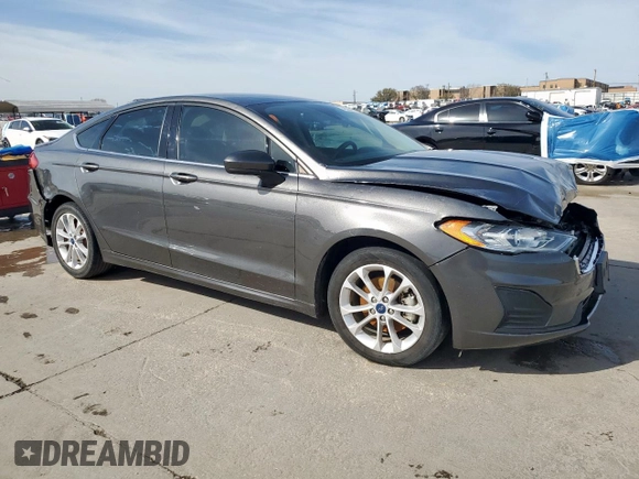 2020 Ford Fusion SE with VIN 3FA6P0HD1LR148164, listed as a Copart auction lot 46364045 with 78,497 mi miles and Salvage Title. Bid and sale history available at DreamBid. Image 4.
