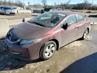 2015 Honda Civic LX z VIN 19XFB2F56FE112157, wystawiony jako Copart lot #42853145 z przebiegiem 136 199 mil mil oraz Szkoda całkowita • Salvage title. Historia ofert i sprzedaży dostępna na DreamBid. Obrazek 1.