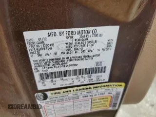 2012 Ford F-150 XL z VIN 1FTFW1ET0CFA58290, wystawiony jako Copart lot #55323725 z przebiegiem 120 956 mil mil oraz Szkoda całkowita • Salvage title. Historia ofert i sprzedaży dostępna na DreamBid. Obrazek 12.