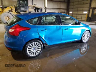 2012 Ford Focus Titanium with VIN 1FAHP3N21CL284628, listed as a Copart auction lot 46572065 with 143,443 mi miles and Salvage Title. Bid and sale history available at carsss.com. Image 3.