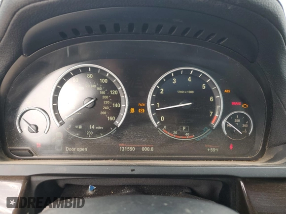 2011 BMW 7 Series 750i with VIN WBAKA8C56BCY36955, listed as a Copart auction lot 41576495 with 131,550 mi miles and Clean title. Bid and sale history available at DreamBid. Image 9.