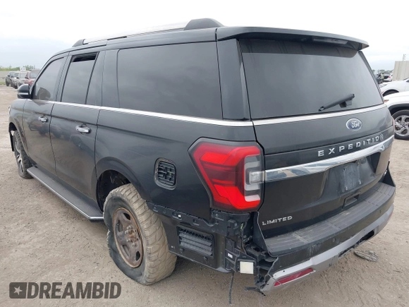 2023 Ford Expedition Max Limited with VIN 1FMJK1K81PEA15199, listed as a IAAI auction lot 42006310 with 95,392 mi miles and . Bid and sale history available at DreamBid. Image 3.