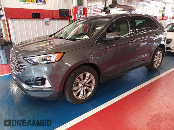 2021 Ford Edge Titanium with VIN 2FMPK4K95MBA50355, listed as a IAAI auction lot 42821253 with 109,191 mi miles and . Bid and sale history available at DreamBid. Image 3.
