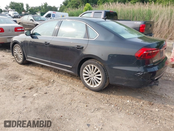 2017 Volkswagen Passat SE with VIN 1VWBT7A39HC032213, listed as a IAAI auction lot 42334358 with 99,277 mi miles and . Bid and sale history available at DreamBid. Image 3.