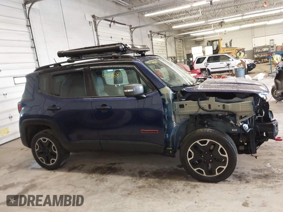 2016 Jeep Renegade Trailhawk with VIN ZACCJBCT0GPD29118, listed as a IAAI auction lot 42406839 with 107,952 mi miles and . Bid and sale history available at DreamBid. Image 13.