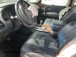 2017 Nissan Armada Platinum with VIN JN8AY2NF8H9301150, listed as a Copart auction lot 48145165 with 121,835 mi miles and Salvage Title. Bid and sale history available at carsss.com. Image 7.