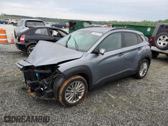 2021 Hyundai Kona SEL with VIN KM8K22AA9MU702799, listed as a Copart auction lot 52349725 with 45,980 mi miles and Salvage Title. Bid and sale history available at carsss.com. Image 1.