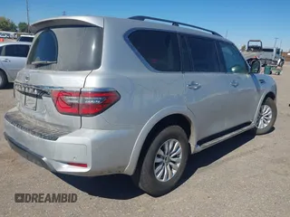 2021 Nissan Armada SV with VIN JN8AY2AD5M9662267, listed as a IAAI auction lot 40473229 with 77,356 mi miles. Bid and sale history available at carsss.com. Image 4.