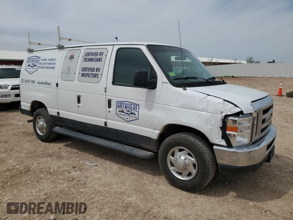 2013 Ford Econoline Cargo Commercial with VIN 1FTNE2EW9DDA32864, listed as a Copart auction lot 55854545 with 164,825 mi miles and Clean title. Bid and sale history available at DreamBid. Image 4.