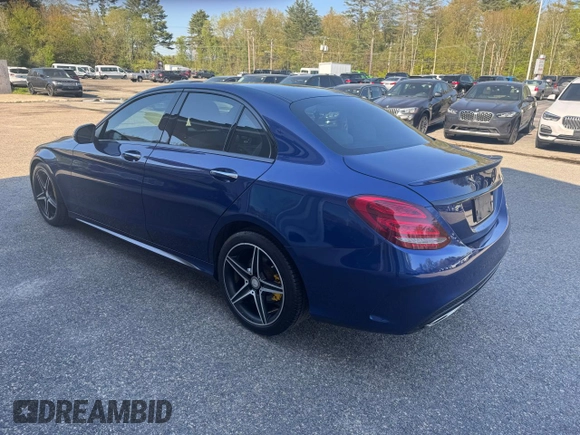 2017 Mercedes-Benz C 300 with VIN 55SWF4KB2HU206186, listed as a Copart auction lot 56971165 with 141,325 mi miles and Clean Title. Bid and sale history available at DreamBid. Image 3.