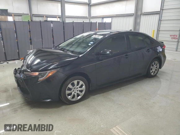 2021 Toyota Corolla LE with VIN JTDEPMAE2MJ153708, listed as a Copart auction lot 44784115 with 91,732 mi miles and Salvage Title. Bid and sale history available at carsss.com. Image 1.