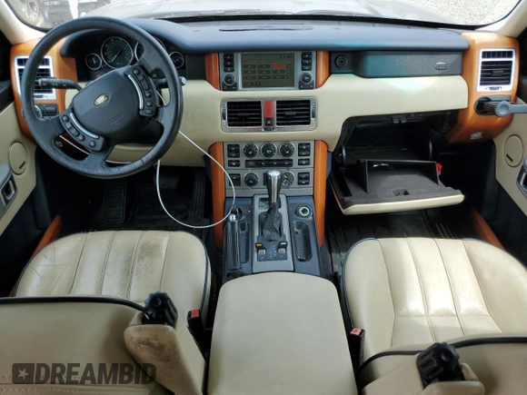 2005 Land Rover Range Rover HSE with VIN SALME11435A188453, listed as a Copart auction lot 59222005 with 198,400 mi miles and Salvage title. Bid and sale history available at DreamBid. Image 8.