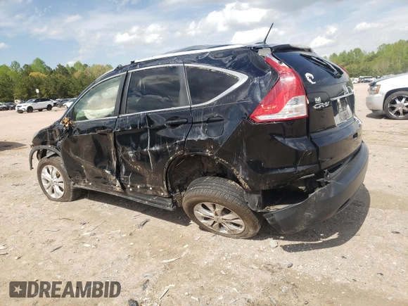 2013 Honda CR-V EX-L with VIN 2HKRM3H70DH515734, listed as a Copart auction lot 53114575 with Not Provided miles and Salvage Title. Bid and sale history available at DreamBid. Image 2.